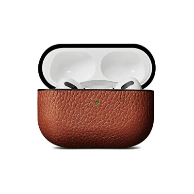 Abbildung von Woolnut Leder Hülle Case für AirPods Pro Cognac Braun