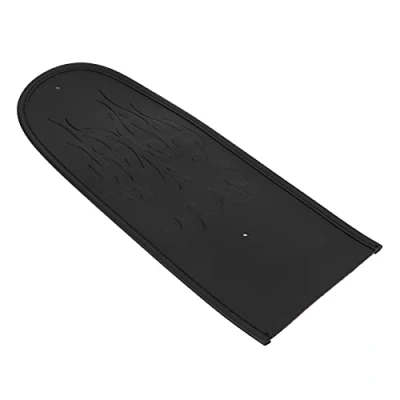Abbildung von Motorrad Kotflügelabdeckung, Schwarzes PU Leder Kotflügel Lätzchen Hinten, Kotflügelschutz Dekor Abdeckpolster Kunstleder Passend für XL 883 1200 48(schwarz)