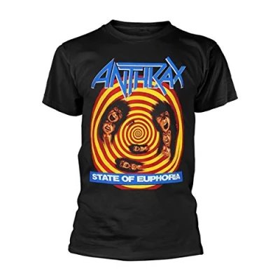 Abbildung von Collectors Mine Herren T Shirt Anthrax State Of Euphoria, Schwarz (Black), XL / 52