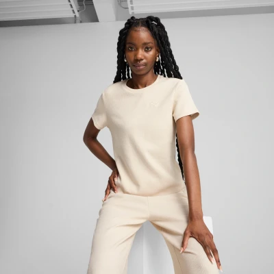 Abbildung von Puma HER T Shirt Damen Mit Plain Alpine Snow Größe: XL