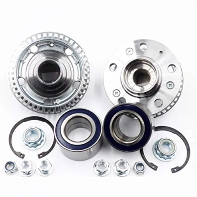Abbildung von GermanStorage 2 x Radnabe + Radlagersatz mit ABS Sensorring vorne Golf 4