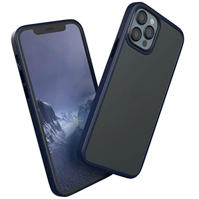 Abbildung von EAZY CASE Ultra Schutz Outdoor Hülle kompatibel mit iPhone 12/12 Pro, hochwertige Schutzhülle Aufprallschutz, Stoßfest und Kratzfest, dünne Handyhülle Kameraschutz, Dunkel Blau