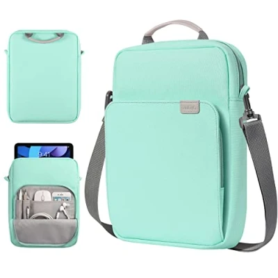 Abbildung von TiMOVO 9 11&quot; Tablet Sleeve Tasche für iPad Air 11 2024/iPad Pro 10 10.9 2022, 2022 2018, 5/4 10.9,iPad 10.2,Galaxy Tab S9 2023, A8 10.5/Tab S8 11&quot;, Mintgrün
