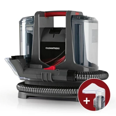 Abbildung von CLEANmaxx Teppichreinigungsgerät Polster &amp; Teppichreiniger mit Zubehör, 400 W, Für Teppiche, Sofas Autositze, 9 kPa