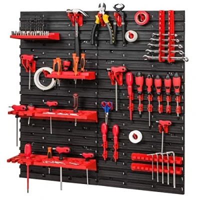 Abbildung von PAFEN Lagersystem 772x780mm Stapelboxen Wandregal Schüttenregal 16 Halterungen, 4 x Fächer
