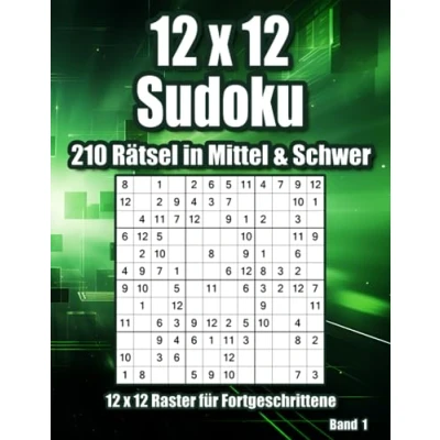 Abbildung von 12 x Sudoku Mittel&amp; Schwer: 210 Rätsel für Fortgeschrittene