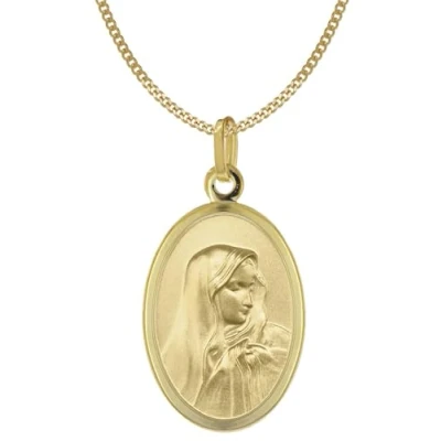 Abbildung von Acalee Panzerkette mit Madonna Anhänger Gold 333/8K Maria Dolorosa