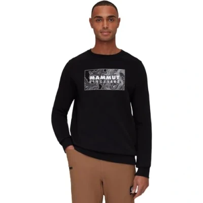 Abbildung von Mammut CORE ML CREW NECK Unexplored Sweatshirt, Herren, Größe: Small, Black
