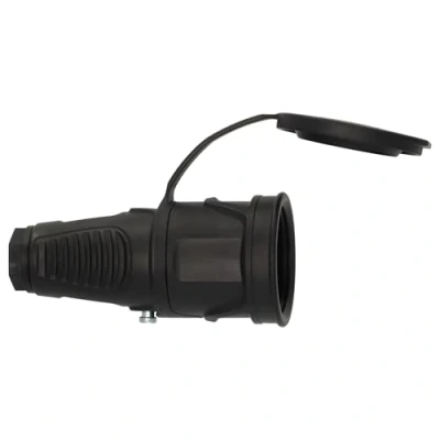 Abbildung von Brennenstuhl Schutzkontakt Gummikupplung 230V/16A (Schuko Kupplung für den Außenbereich IP54, mit Schutzkappe)