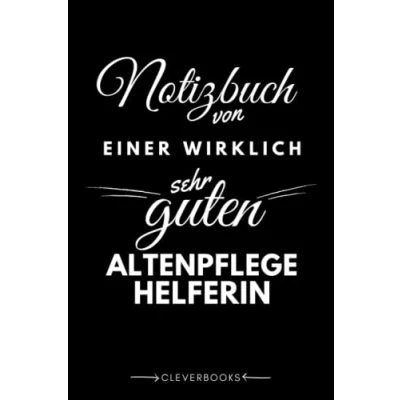 Abbildung von Notizbuch für die Altenpflegehelferin: personalisierte Geschenk Idee Frauen, ältere Menschen Pflegen