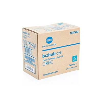 Abbildung von Konica Minolta A0X5453 TNP 27C Tonerkartusche 4.500 Seiten, cyan