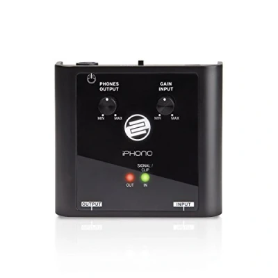Abbildung von Reloop iPhono 2 Phono/Line USB Recording Interface und Soundkarte Digitalisierung Archivierung von Vinylplatten, Kassetten, Mini Discs oder Live Sets (mit jeder gängigen DJ Software), schwarz