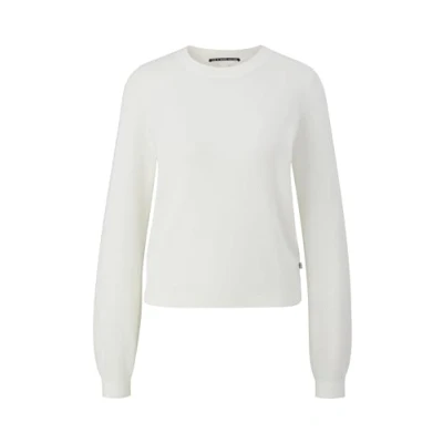 Abbildung von QS MIT Dobby Strickpullover, Damen, Größe: Large, Creme