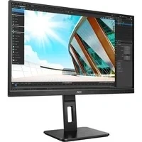 Abbildung von AOC 27P2Q 27 Zoll FHD Monitor, höhenverstellbar (1920x1080, 75 Hz, VGA, DVI, HDMI, DisplayPort, USB Hub) schwarz