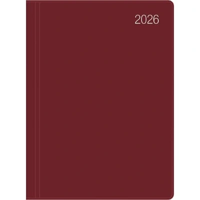 Abbildung von Zettler Taschenkalender 610 10,2x14,2cm 1 Tag/1 Seite bordeaux 2026