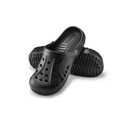 Abbildung von ESTRO Gartenclogs Herren Gartenschuhe Damen Unisex Leicht Gummischuhe Sommer Garten Clogs A78 (41, Schwarz)