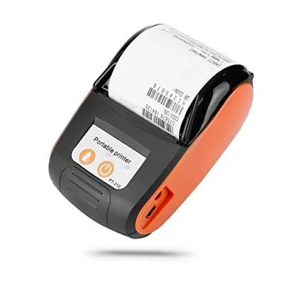 Abbildung von Garsent Thermodrucker 58mm, Drahtlose Tragbar Bondrucker Bluetooth 4.0 USB Belegdrucker für Android, iOS,für Windows,1500mAh