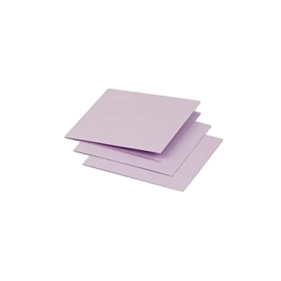 Abbildung von Clairefontaine 16128C Packung mit 25 Doppelkarten Pollen 116x116mm 210g, gefaltet, ideal für Ihre Einladungen und Korrespondenz, Glyzinie, 1 Pack