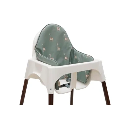 Abbildung von Jollein Hochstuhl Sitzkissen Jungle Jambo Giraffe Kissen für IKEA Wasserabweisend 27x45x2cm