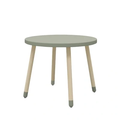 Abbildung von Flexa Dots Kindertisch mit Punkten für Kinderzimmer FSC Zertifiziert aus MDF und Eschenholz Kann auch als Kaffeetisch benutzt Werden B: 60 cm H: 47 (Farbe: Naturgrün)