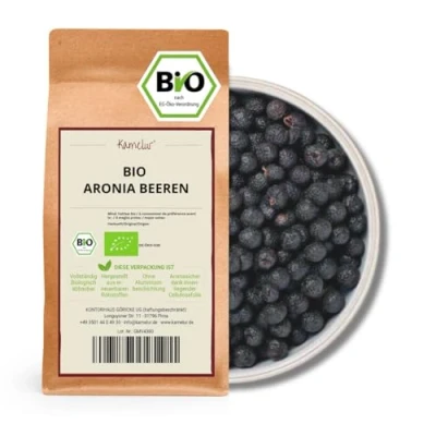 Abbildung von Kamelur Bio Aroniabeeren getrocknet aus EU Landwirtschaft 1kg Aronia Beeren ohne Zusätze