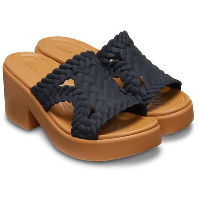 Abbildung von Crocs Brooklyn Pantolette hoch, Damen, Größe: 38.5, Black Kunststoff