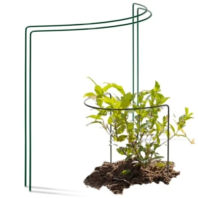 Abbildung von Novatool 2 Strauchstütze Metall halbrund 40 cm Ø35 hoch grün Staudenhalter Blumenhalter Rankengewächs Pflanzenstütze Blumenstütze Staudenstütze Rankhilfe Strauchhalter Rosenstütze