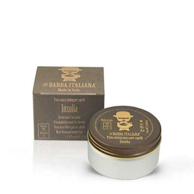 Abbildung von Barba Italiana Insolia Strong Matte Modellierpaste für Haare, extremer Halt, 100 ml