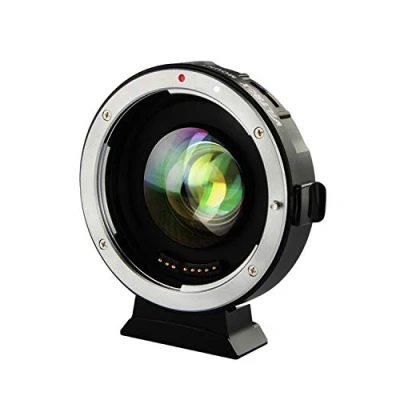 Abbildung von VILTROX EF M2II 0,71x Speed Booster Objektiv Adapter MFT Autofokus für Canon Mount auf Micro 4/3 Kamera GH6 GH5M2 BMPCC 4K GH4 GH5 G100 G95 G85 OM 1
