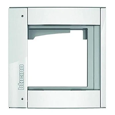 Abbildung von Legrand Abdeckrahmen 1 Modul inklusiveModulträger Sfera, Aluminium Allwhite, weiß, 350212