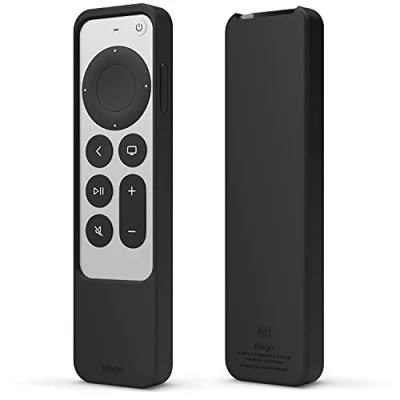 Abbildung von elago R2 Slim hülle Case Kompatibel mit Apple TV 4K Siri Remote 3. Generation (2022) und 2. (2021) (Schwarz)
