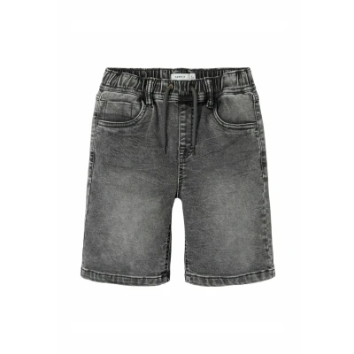 Abbildung von Name it Nkmryan Jogger Jeans Shorts für Kinder, Größe: 92, Medium grey denim