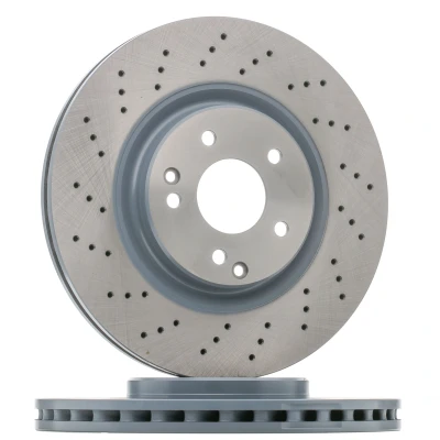 Abbildung von FEBI BILSTEIN 26107 Bremsscheibe Vorderachse 330 28 5 112 gelocht/innenbel. beschichtet MERCEDES BENZ: C Klasse Limousine, CLK Coupe