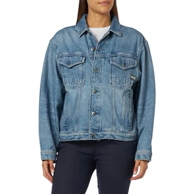 Abbildung von G STAR RAW Damen Oversized Jacke, Blau (sun faded air force blue D23643 D436 C947), M