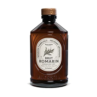 Abbildung von Bacanha Sirop Brut de Romarin Bio 400 ml Rosmarin Sirup aus Frankreich mit Rohrzucker