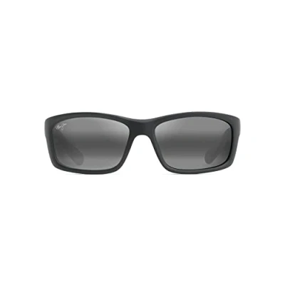 Abbildung von Maui Jim Kanaio Coast Sonnenbrille, Herren, Größe: One Size, Matte soft black/white/blue