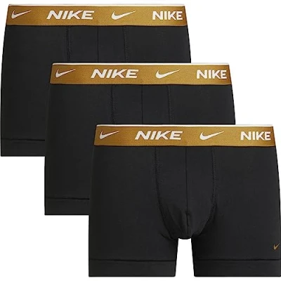 Abbildung von Nike Underwear 3 PACK Panties, Herren, Größe: Small, Schwarz gold