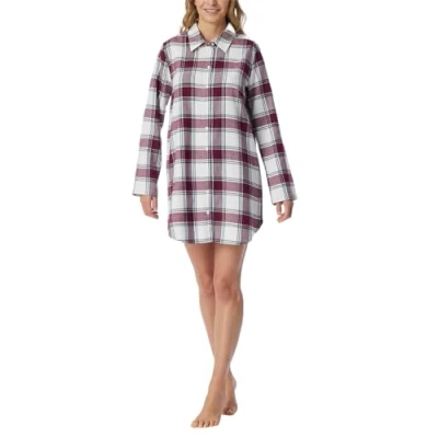 Abbildung von Schiesser Damen Langarm mit Knöpfen Baumwolle 90cm X Mas Gifting Sets Nachthemd, Multicolor 1_182121, 38