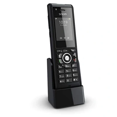 Abbildung von Snom M85 Industrial DECT Mobilteil (2 “176 x 220 px TFT, Alarmschlüssel, 3,5 mm Headset Buchse, Vibrationsalarm, beleuchtete Tasten, IP65, Bluetooth), Schwarz, 00004189