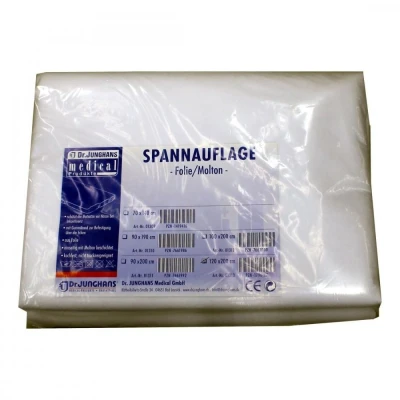 Abbildung von Molton Spannauflage 120x200 cm mit Folie einseitig