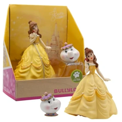 Abbildung von Bullyland 13436 Spielfiguren Set Belle und Madame Pottine aus Walt Disney Die Schöne das Biest, detailgetreu, ideal als kleines Geschenk für Kinder ab 3 Jahren
