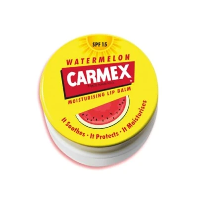 Abbildung von CARMEX Wassermelone LSF15 Lippenbalsam Topf (7,5 g) beruhigt, lindert und spendet Feuchtigkeit für die Lippen