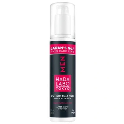 Abbildung von Hada Labo Tokyo Men Lotion No.1 Matt Super Hydrator, Hyaluron Serum, Kosmetik für Männer