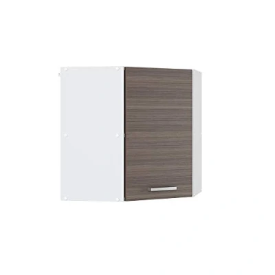 Abbildung von Vicco Eckhängeschrank R Line, Grau/Weiß, 57 cm