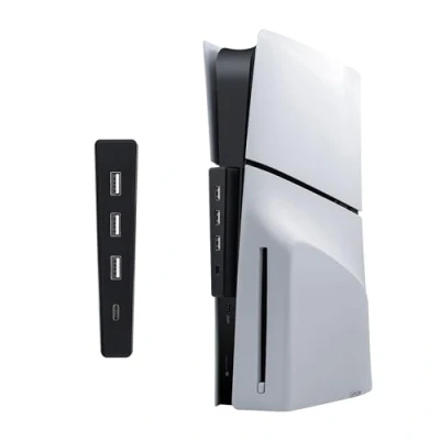 Abbildung von Mcbazel 4 Port USB Erweiterung Hub Hochgeschwindigkeits Ladegerät Splitter Adapter für PS5 Slim