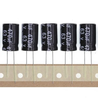 Abbildung von 20 Stück 63V 470UF Steckbarer Aluminium Elektrolytkondensator 13x21 13 * 21mm