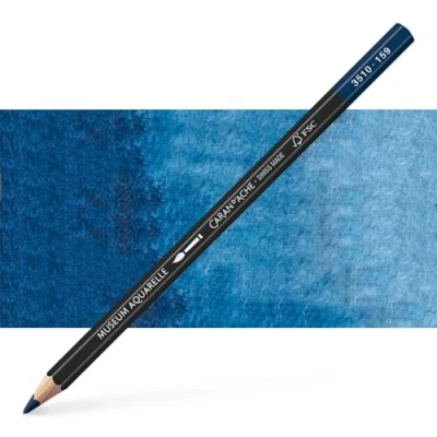 Abbildung von Caran d&#039;Ache Museum Aquarelle Bleistift 3510.159/ NR 159 PRUSSIAN BLUE/PREUSSISCHBLAU FSC (1 Stück/ (Pack of 1)