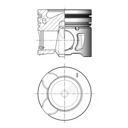 Abbildung von KOLBENSCHMIDT 41251610 Kolben 85,6 PEUGEOT: 5008 I, Expert II Kastenwagen, 308 I Schrägheck, FORD: S Max Mk1