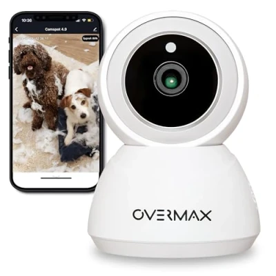 Abbildung von Overmax CAMSPOT 3.7 IP Überwachungskamera (16 MP, WLAN (Wi Fi), inkl. Stifte, Nachtmodus Full HD WIFI Google + Alexa Micro+Sound)
