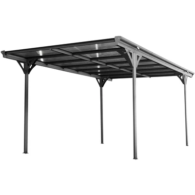 Abbildung von WESTMANN Einzelcarport &quot;Flachdach&quot;, Aluminium, 280 cm, Anthrazit, aus anthrazit